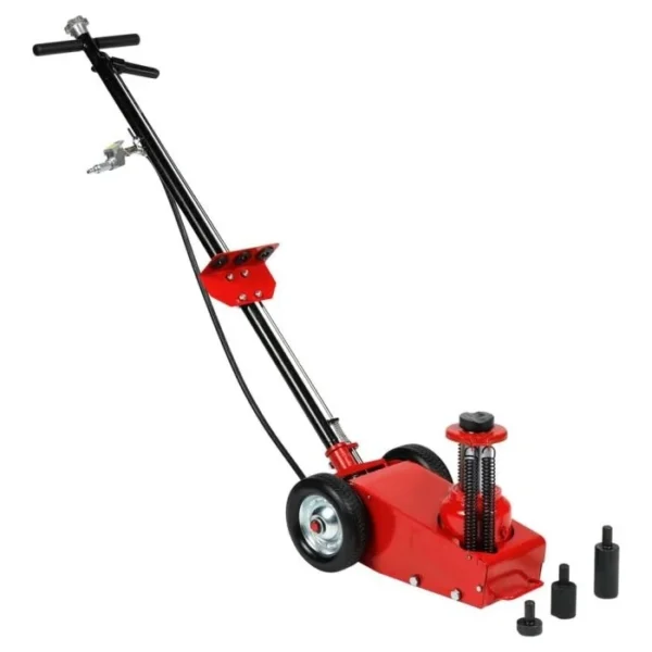 22-Ton Air Hydraulic Axle Jack with Handle and Extensions – Heavy Duty Lift Tool
