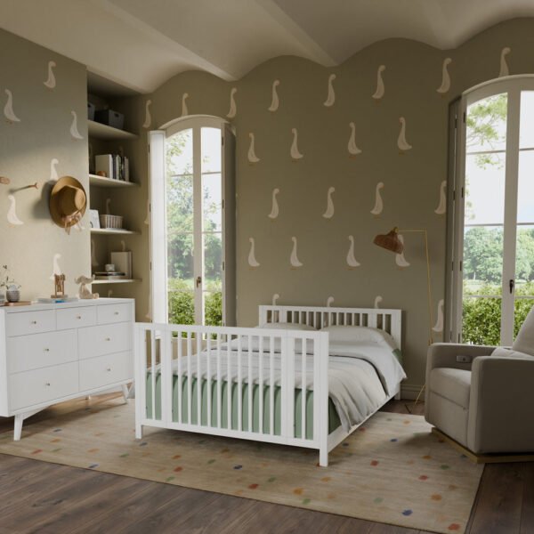 Xetch 9-in-1 Convertible Crib – Bassinet & Toddler Bed All-Stages Sleep Solution - Image 73