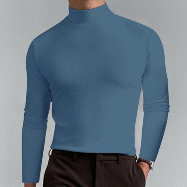 Grantblvd High Collar Long Sleeve Top – Everyday Essential - Image 4