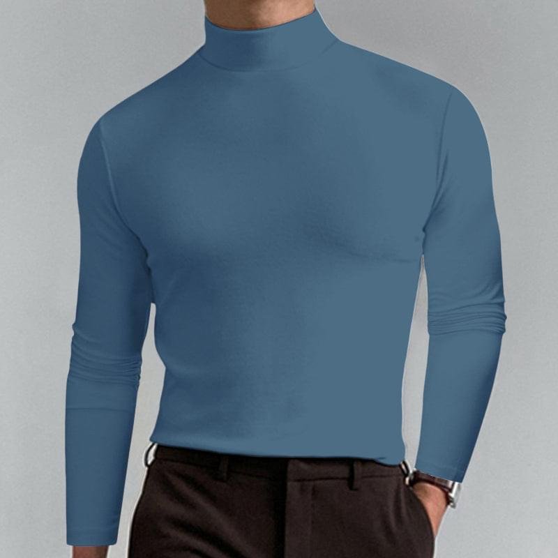 Grantblvd High Collar Long Sleeve Top – Everyday Essential - Image 4