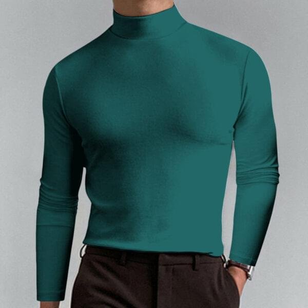 Grantblvd High Collar Long Sleeve Top – Everyday Essential - Image 11