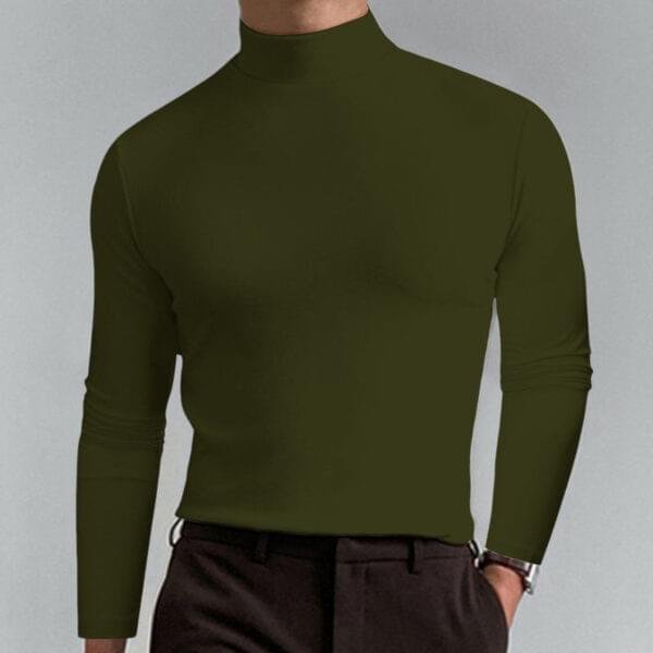 Grantblvd High Collar Long Sleeve Top – Everyday Essential - Image 3