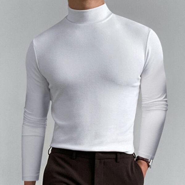 Grantblvd High Collar Long Sleeve Top – Everyday Essential - Image 2