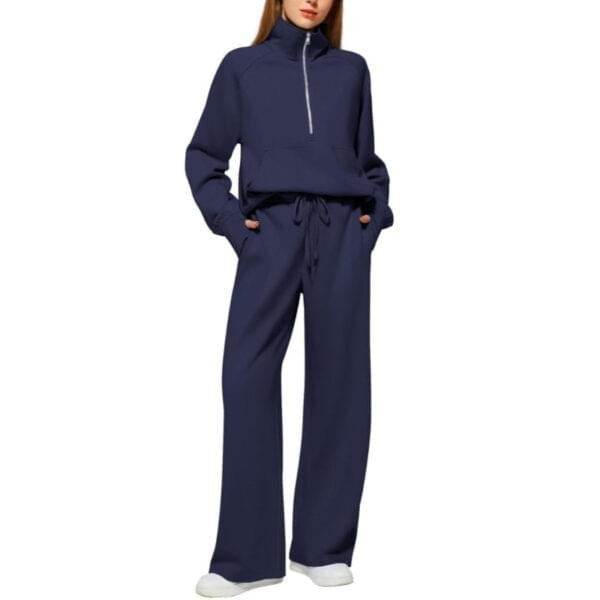 Grantblvd Loose Fit Two-Piece Sweatshirt & Sweatpants Set – Comfy Casual Wear - Image 5