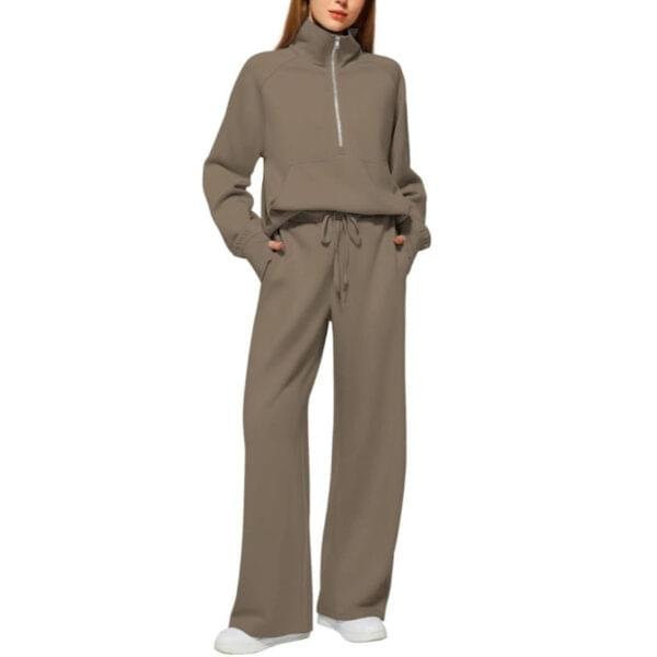 Grantblvd Loose Fit Two-Piece Sweatshirt & Sweatpants Set – Comfy Casual Wear - Image 6