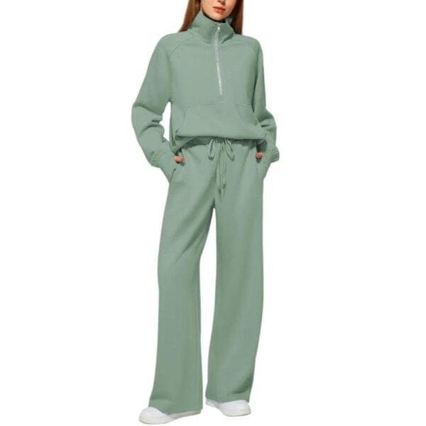 Grantblvd Loose Fit Two-Piece Sweatshirt & Sweatpants Set – Comfy Casual Wear - Image 7