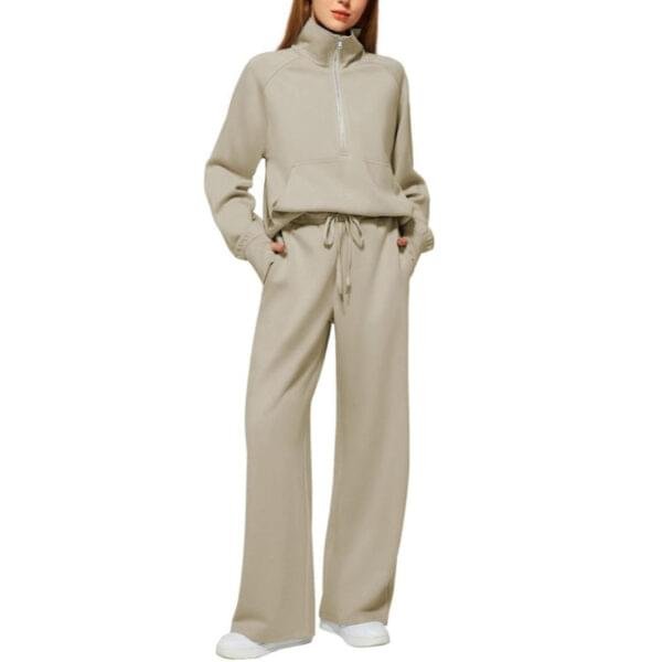 Grantblvd Loose Fit Two-Piece Sweatshirt & Sweatpants Set – Comfy Casual Wear - Image 8