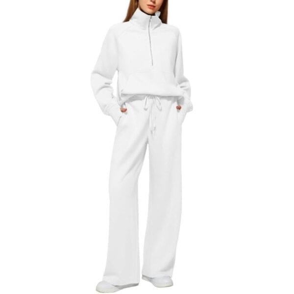 Grantblvd Loose Fit Two-Piece Sweatshirt & Sweatpants Set – Comfy Casual Wear - Image 2