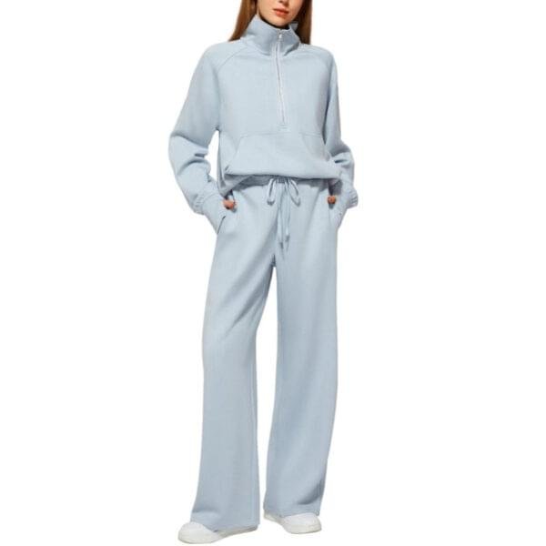 Grantblvd Loose Fit Two-Piece Sweatshirt & Sweatpants Set – Comfy Casual Wear - Image 9