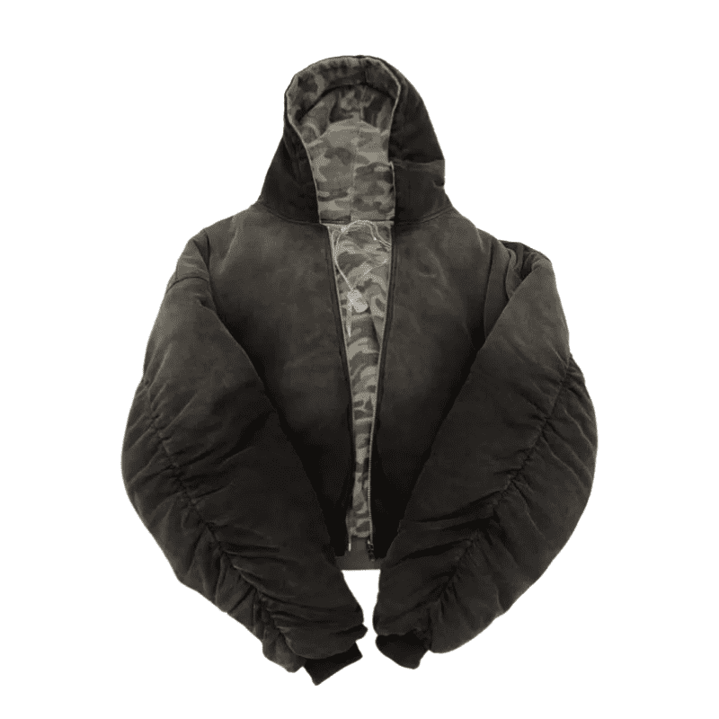 Grantblvd Reversible Camouflage Puffer Jacket – Versatile Warm Outerwear