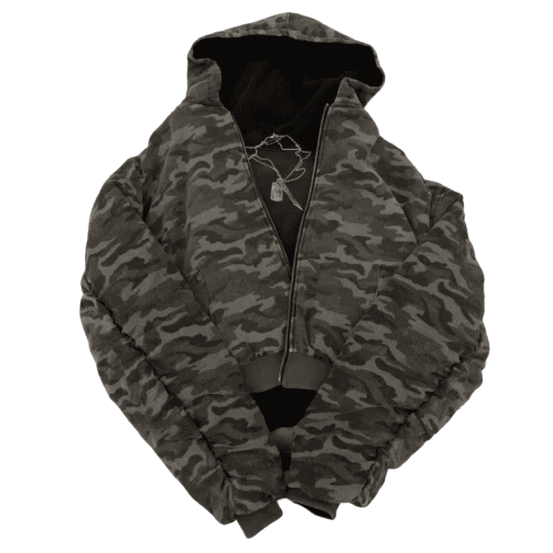 Grantblvd Reversible Camouflage Puffer Jacket – Versatile Warm Outerwear - Image 2
