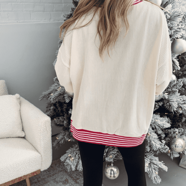 Grantblvd Santa Stripe Holiday Sweater Set – Festive Winter Wear - Image 3